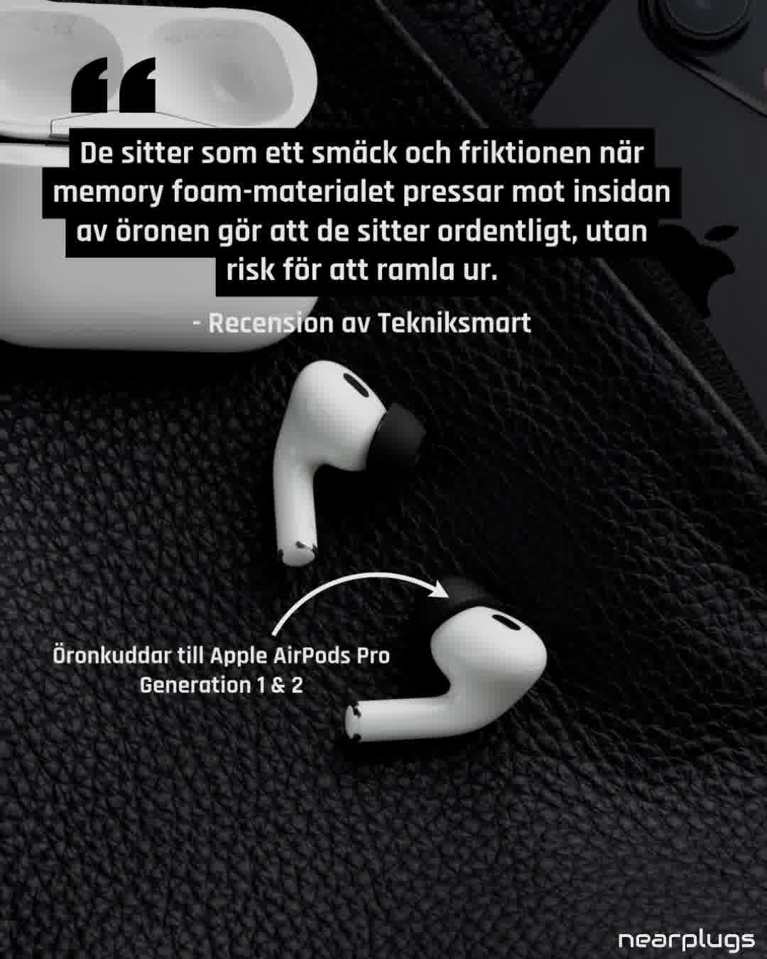 Nearplugs Version 2.0 - Öronkuddar till AirPods Pro