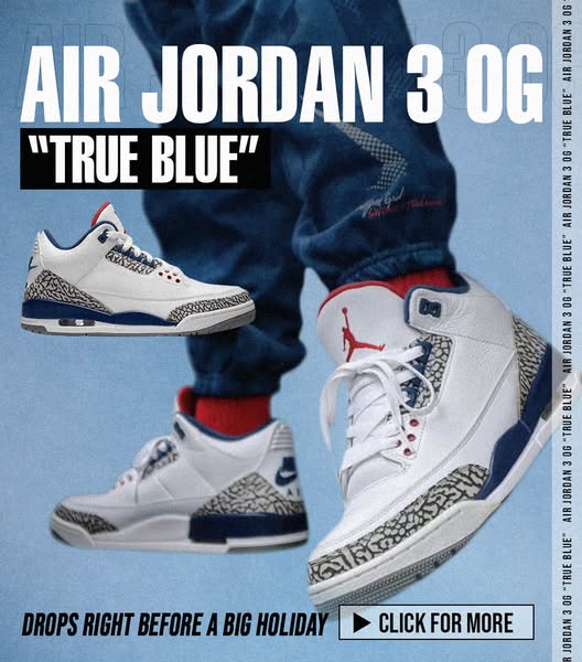 AJ3 True Blue | Up to 35% Off
