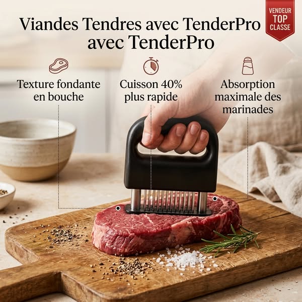 Attendrisseur à viande professionnel à ressort