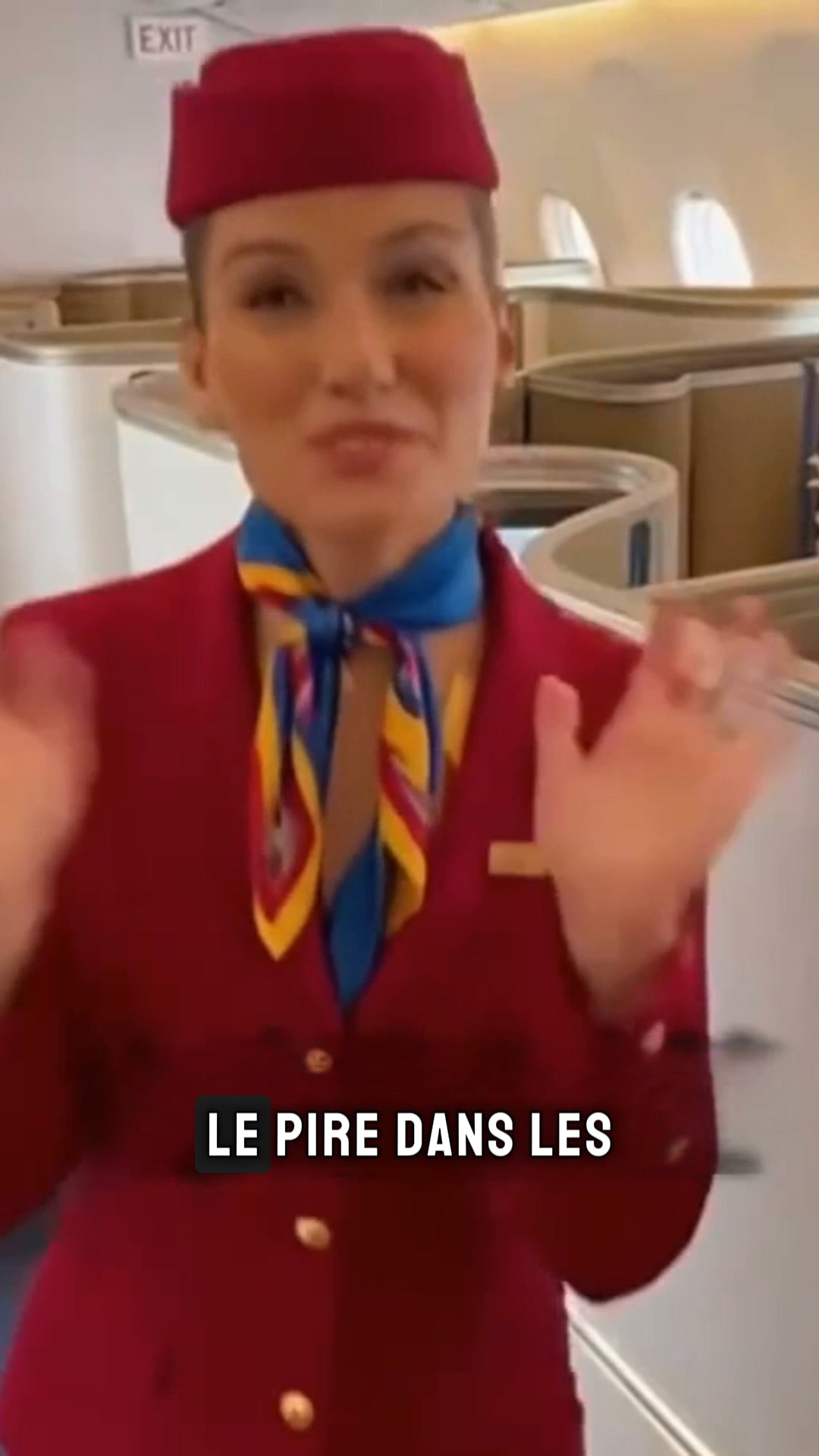 C'était pas l'avion. C'était impossible de dormir correctement.