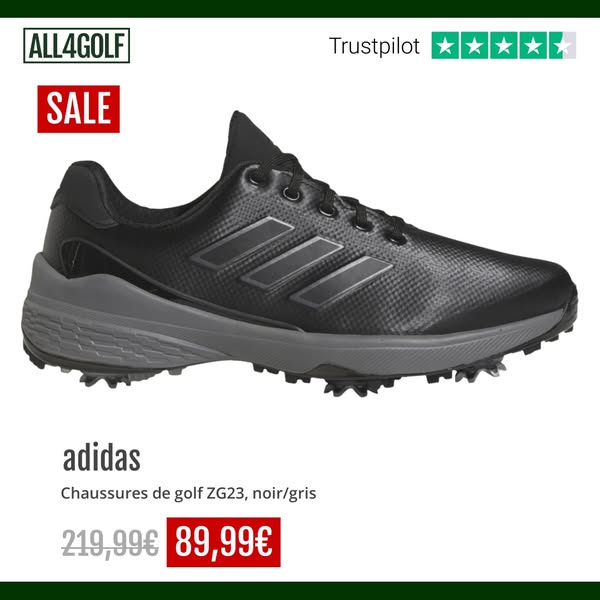 adidas Chaussures de golf ZG23, noir/gris