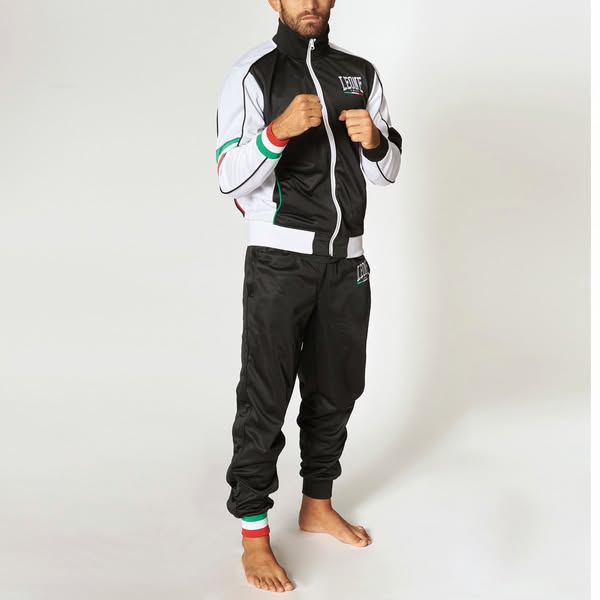 Γυαλιστερή Φόρμα Leone Tracksuit Πάνω Κάτω Black