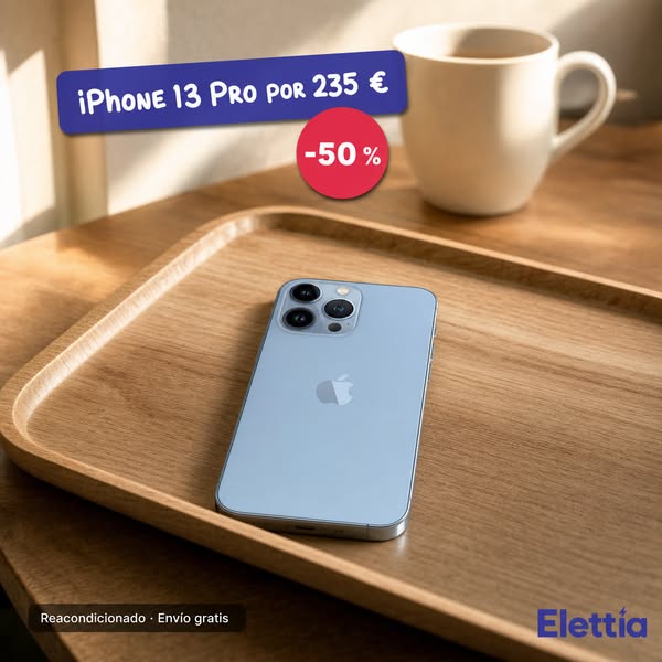 iPhone 13 Pro a mitad