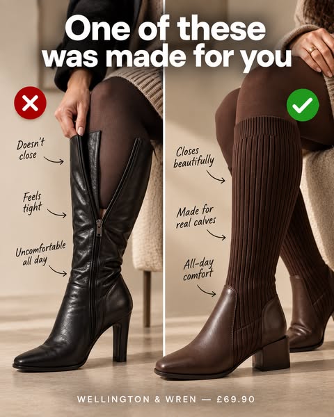 It was never your legs. It was the boots.