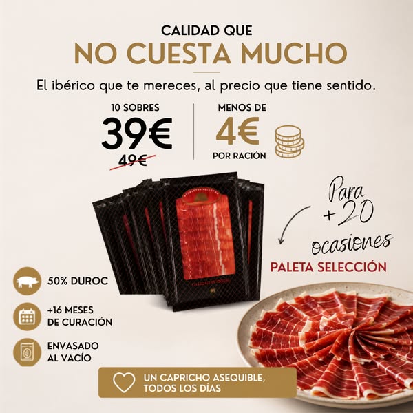 Buen ibérico sin gastar de más