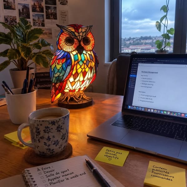 Un petit animal devenu lampe