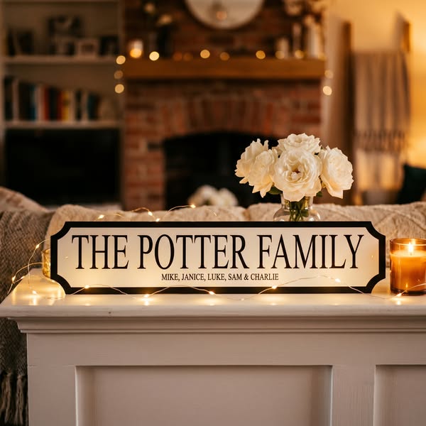 Personalised Family Street Sign – £14.95