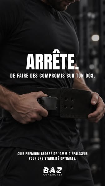 Ceinture De Force - Cuir 13mm