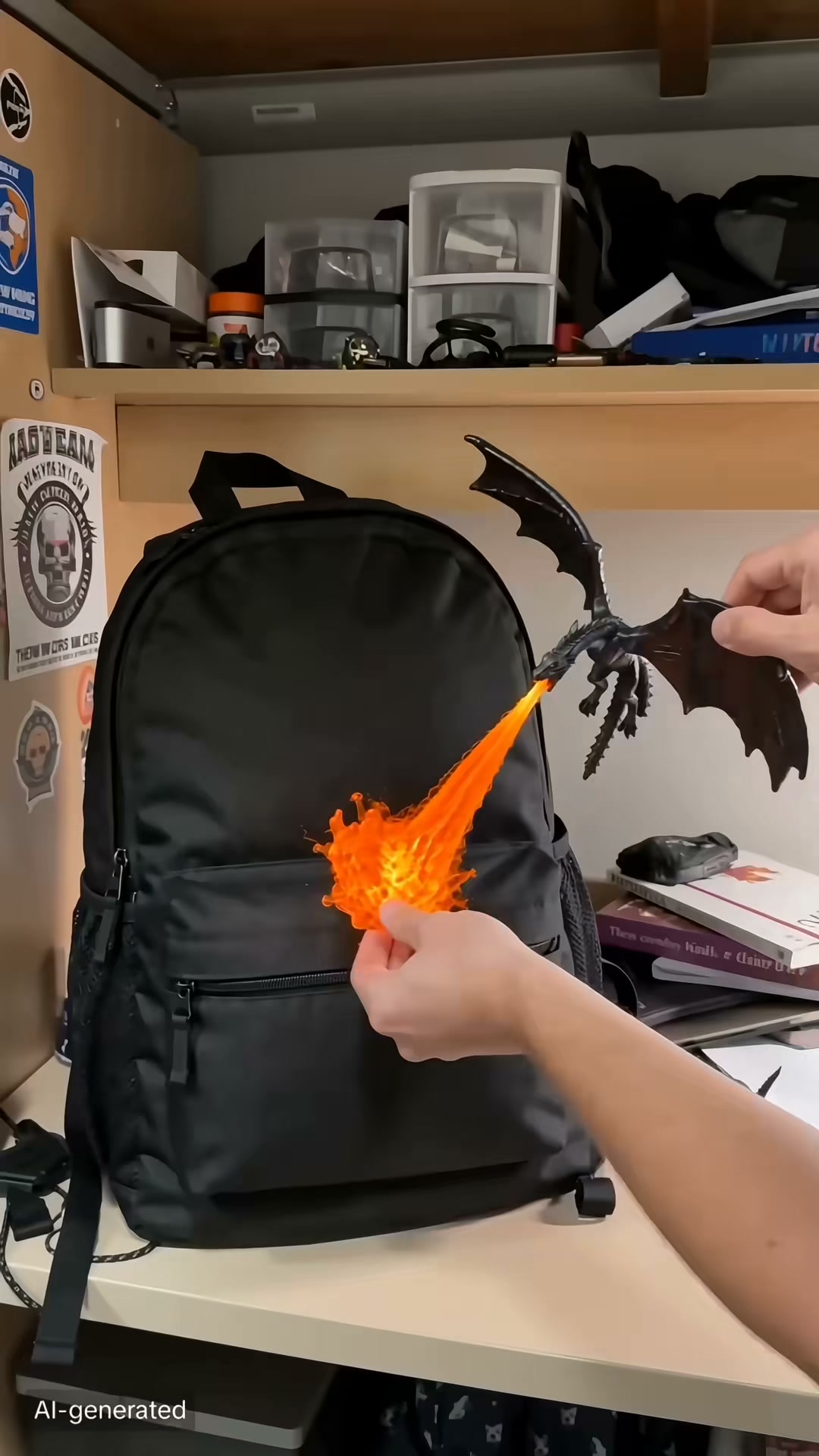 Dragon Flame Book Nook
