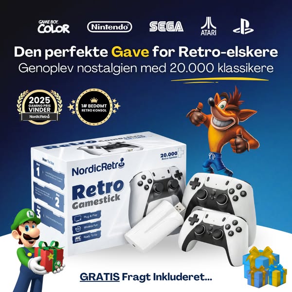 +20.000 retrospil på dit TV!