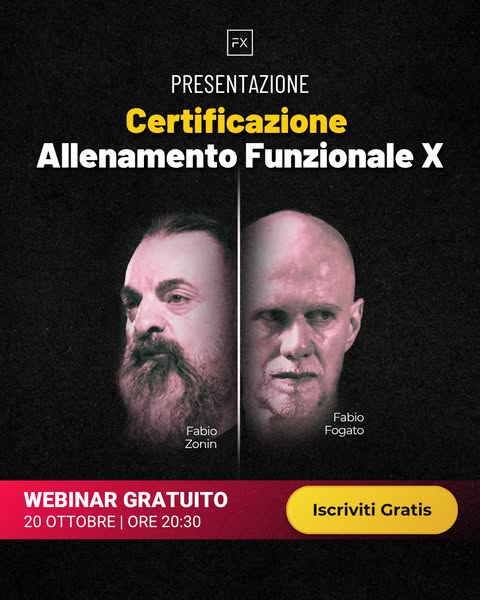 Webinar Certificazione Funzionale FitnessX