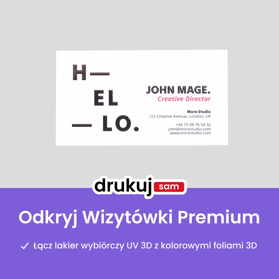 Zamów wizytówki Premium