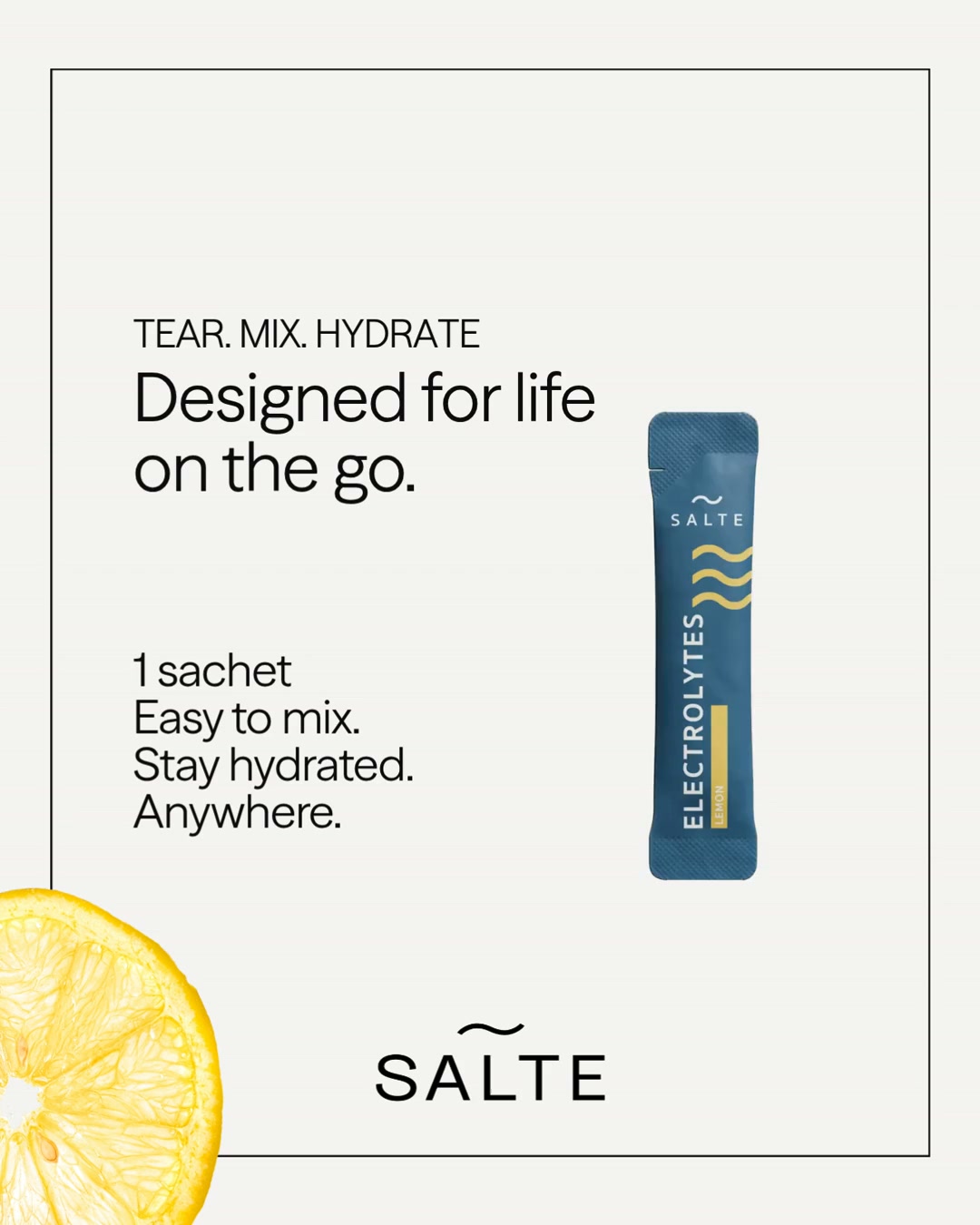 No nonsense. Just clean electrolytes.
