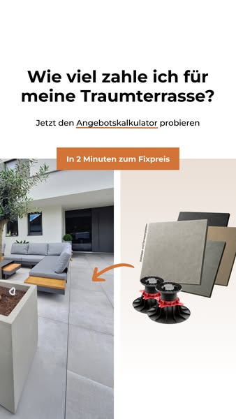 Deine Traumterrasse – in 2 Minuten kalkuliert