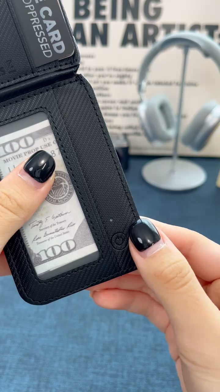3-in-1 Magnetic Wallet Power Bank — Charge, Store Cards & Stand Your Phone!