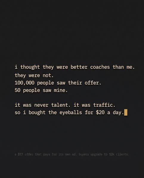 50 People Saw My Posts. 2,000 See My Offer.
