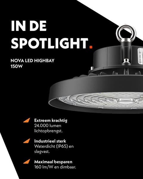 Nova LED High Bay - 150W - 24000lm - 4000K - IP65