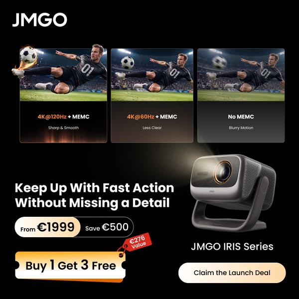 World-First 4K UHD Projector — JMGO IRIS Series