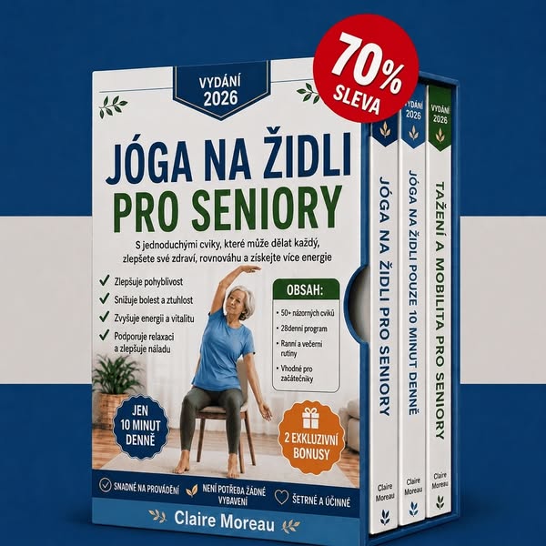 Jóga na Židli pro Začátečníky – 3 Knihy v 1