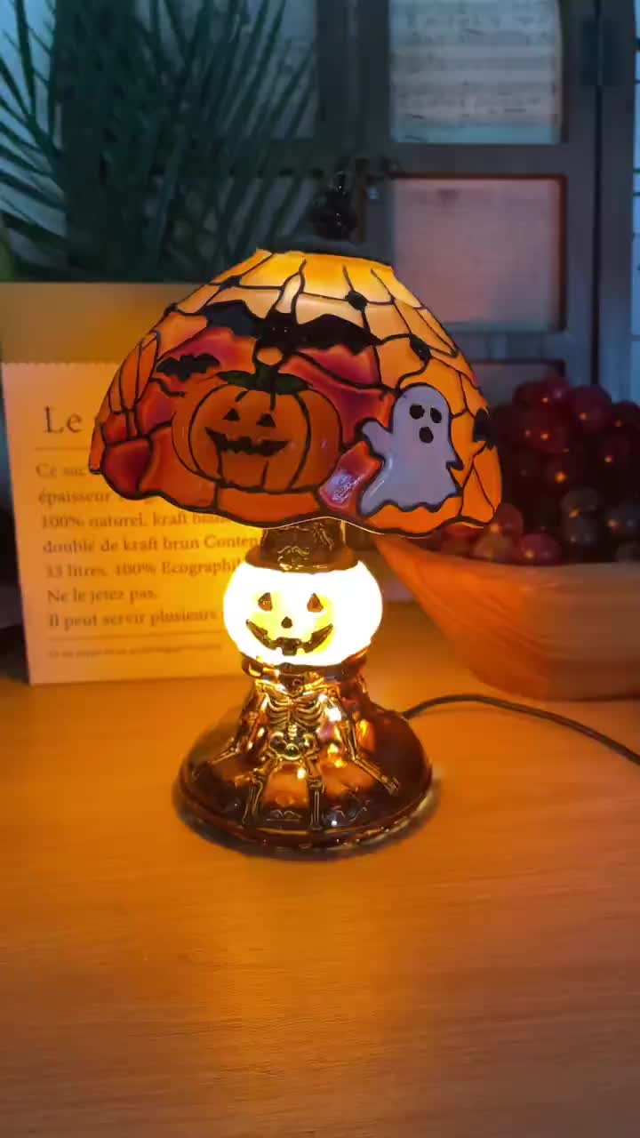 Halloween Kürbis-Geist Tischlampe