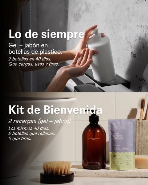 Tu gel, sin botella de plástico