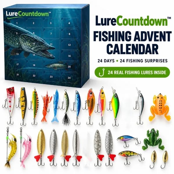 24 Days. 24 Fishing Lures.