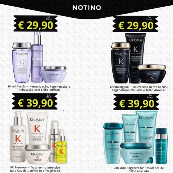 Liquidação pack 5 produtos – Só hoje!