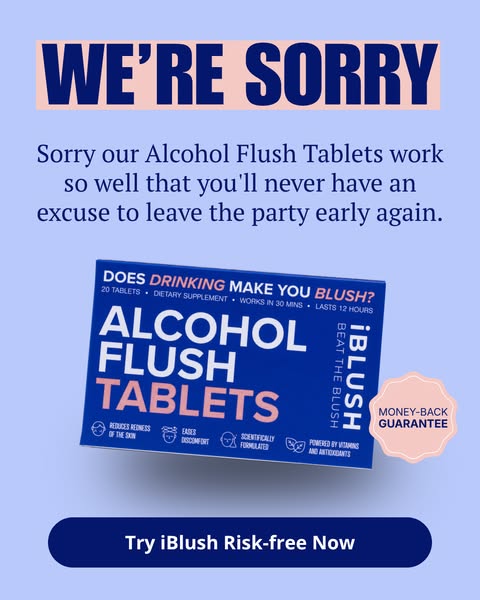 iBlush Alcohol Flush Tablets | No more Asian Flush!
