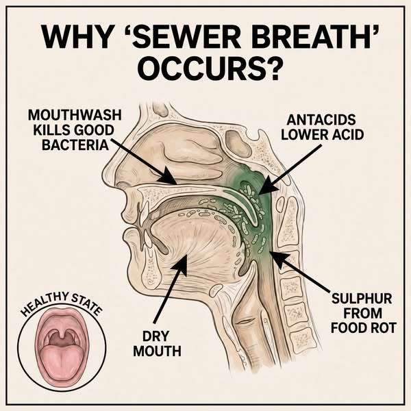 Why brushing and mouthwash don't fix bad breath