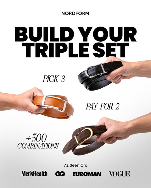Pick your 3 favorite belts - save 33%