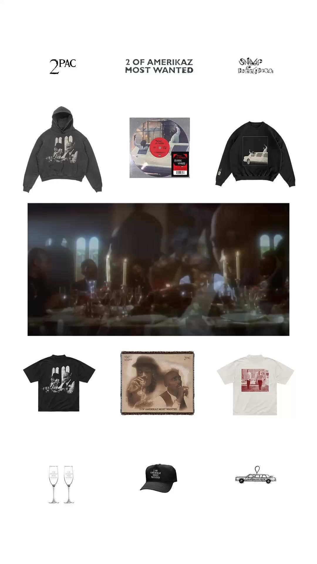 Limited Edition 2Pac & Snoop Dogg Merch Drop