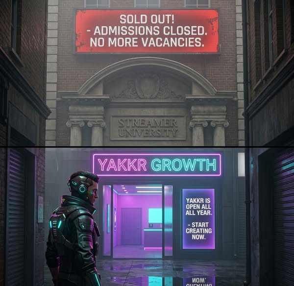 Streamer University Was the Spark. Yakkr Is the Fire.