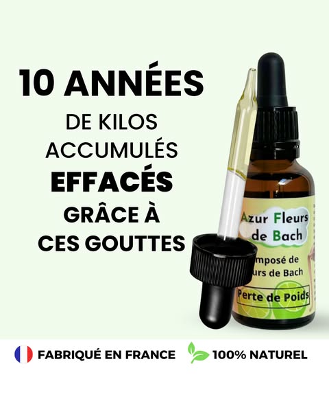 Perdre durablement avec Azur Fleurs de Bach