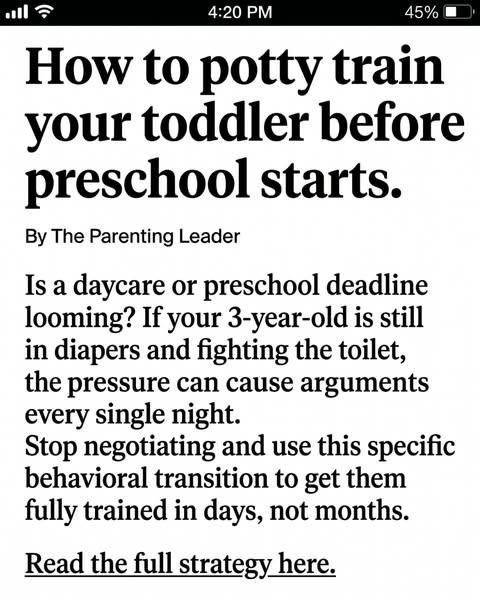 Potty Training Without the Pain