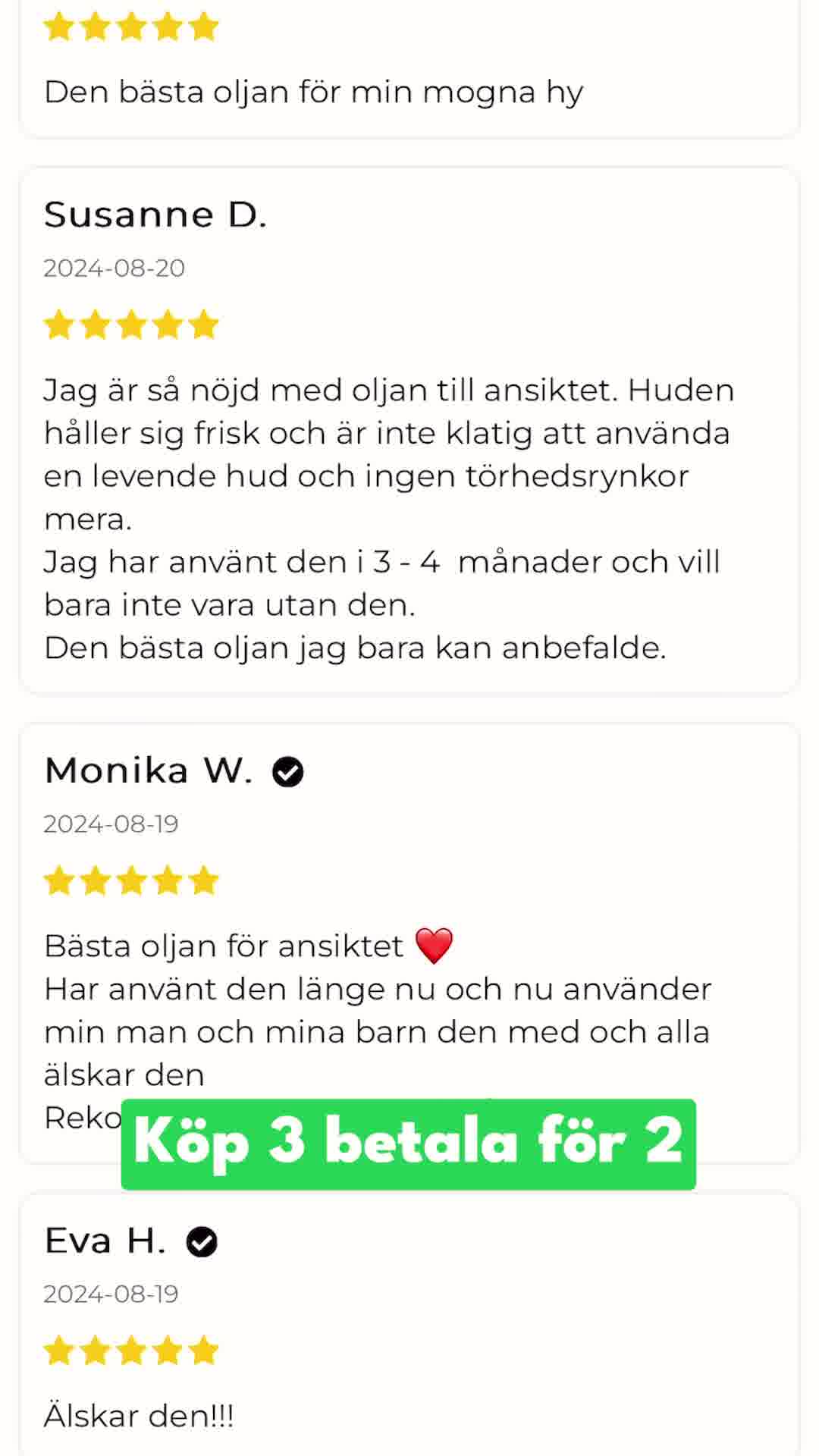 Köp 3 & betala endast för 2!