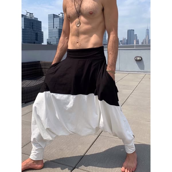 B&W Duo | Long Drop Pants | Him
