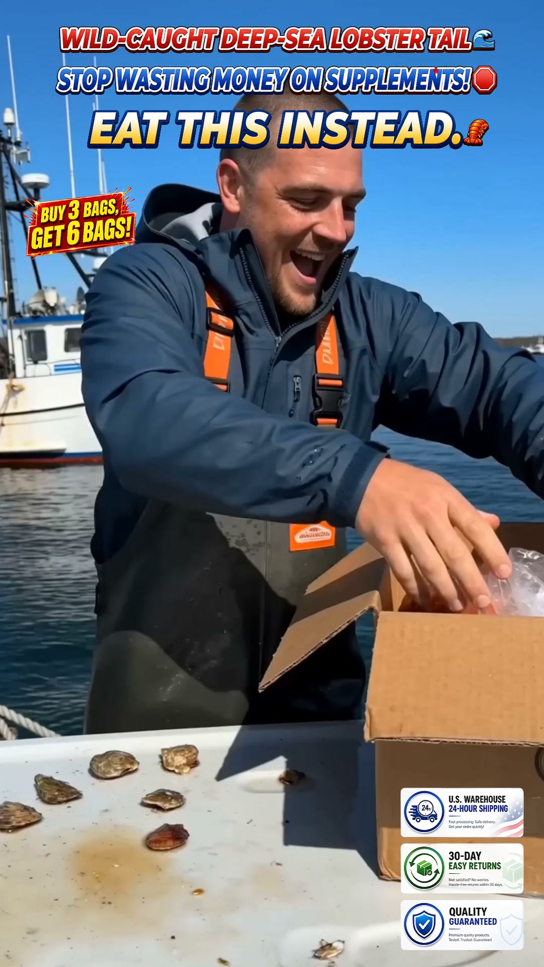 Wild Maine Lobster Tails — Buy 3, Get 3 FREE!