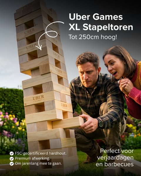 XL Stapeltorens: tot 250cm hoog!