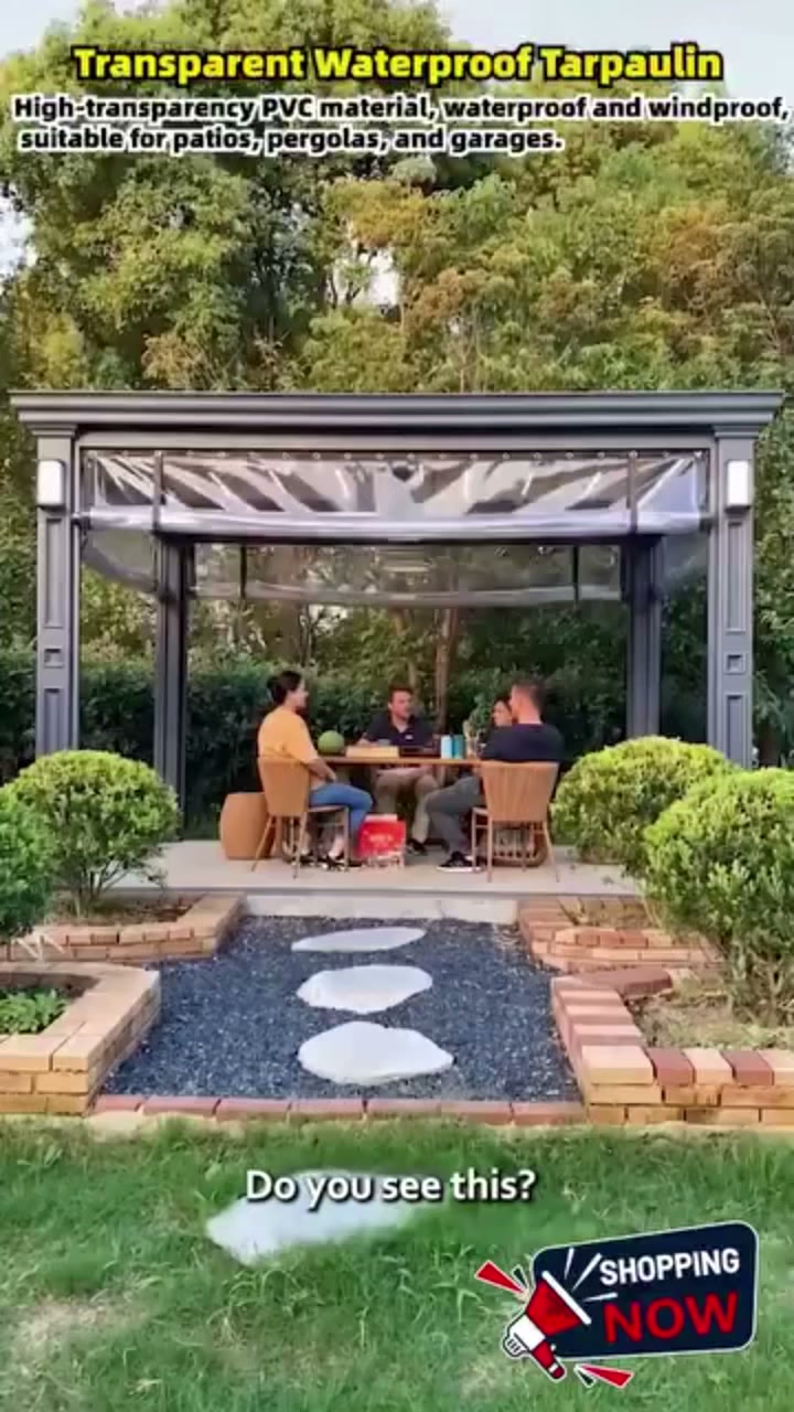 Transparant Afdekzeil (Geniet van een droog & licht balkon)
