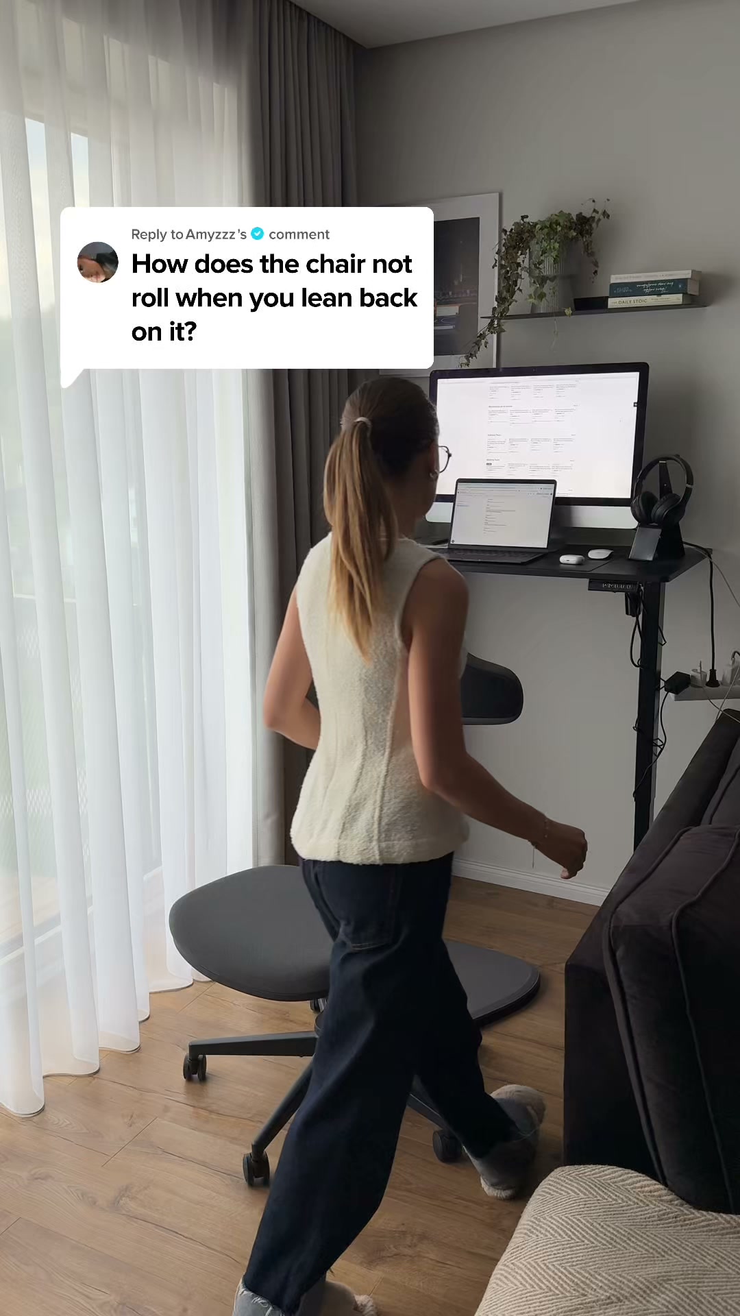 The first leaning chair