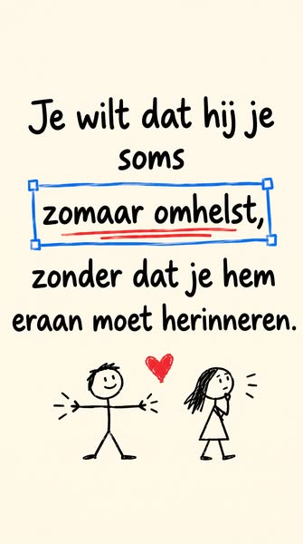 Omhelst hij je ook zomaar?