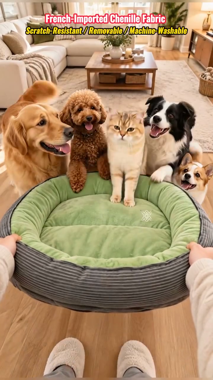 LIMITED-TIME 52% OFF! All‑Season Ergonomic Comfort Pet Bed – Snug, Breathable, Cozy