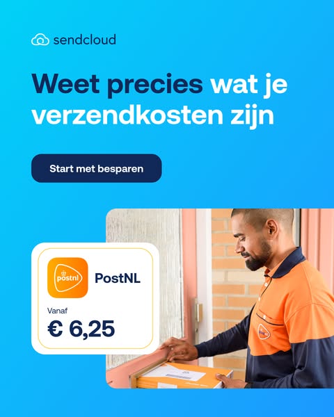 Weet wat je verzendkosten zijn