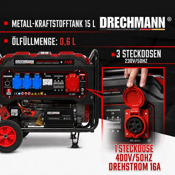 8,5 kW. 230/400 V. EURO-5.