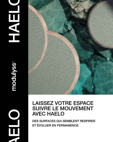 Des dalles de moquette qui changent avec la lumière