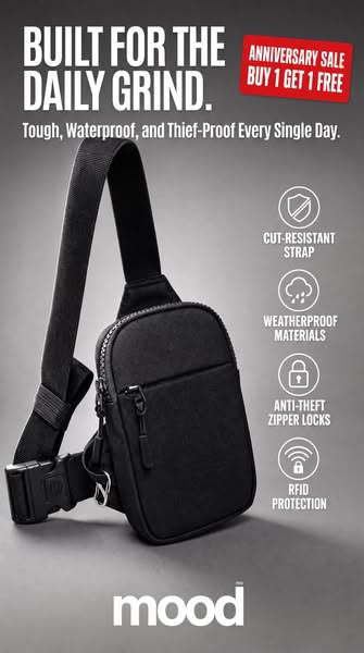 Travel smart with our sling bag!