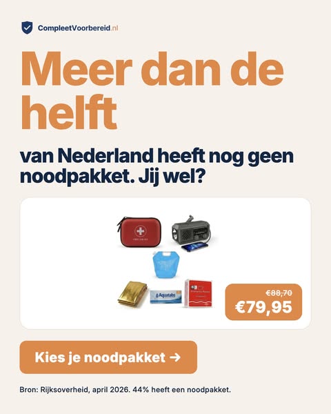 Nog geen noodpakket in huis?