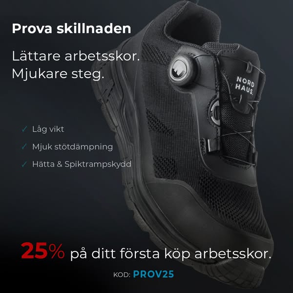 Trött på tunga skyddsskor?
