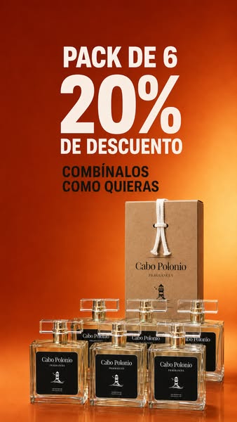 6 perfumes de 100 ml | 20 % menos