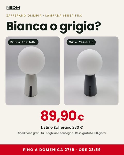 Bianca o grigia: 89,90 €
